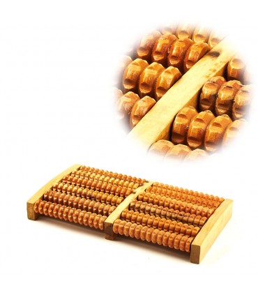 Foot Massager Rollers - Wooden - 21 x 17 cm - Recommended