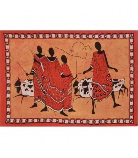 Tessuto Algodon India-Pastores Masai-Quesería-140 x 210 cm