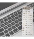 Árabes adesivos de teclado - Árabe Digite no seu teclado - Ouro