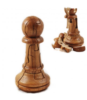 Puzzle pedone di scacchi giganti in legno arguzia 14 cm qualità
