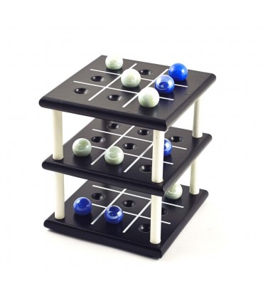 Tic Tac Toe 3D - Bolas de cristal - 12 x 11 x 11 cm