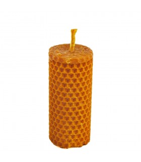 Round Virgin Wax Craftswoman guards of Bee - 4 x 9 cm