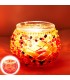 Bougie turque Mini - Verre de Murano - Mosaïque