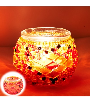 Candle Turco Mini - Murano Vidro - Mosaico