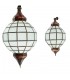 Golden Globe Lamp - White Opaque - Andalus - 2 Sizes