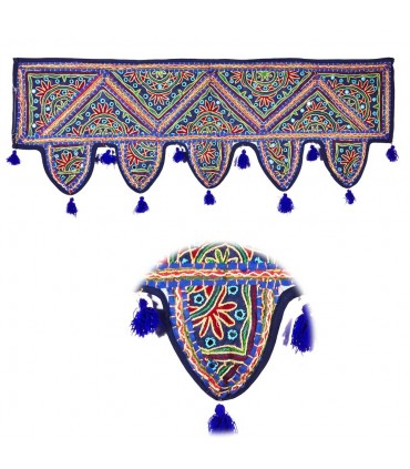 Decorazione opaco frange - qualità - artigianale - 100 x 35 cm