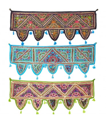 Franges Tapis décoratifs - Artisanat -100 x 35 cm-diverses coule