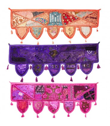 Decorativos franjas do tapete - Artesanato -100 x 35 cm-Várias C