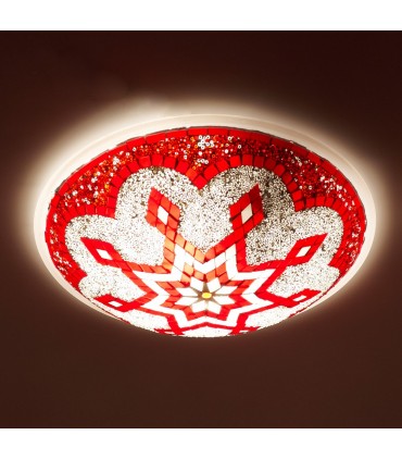 Teto Aplicar ou Turco - Murano Glass - Mosaico árabe - 30 cm