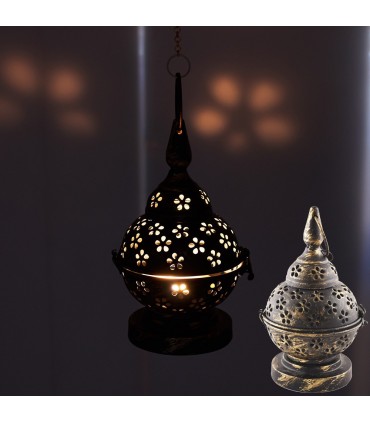 Metal Candle Holders Draft - Aged - with or without Cadeda - 20