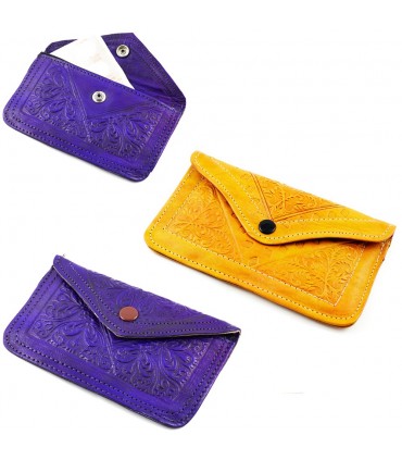 Recorded and Quilted Leather Portfolio - 2 Sizes - Several Color