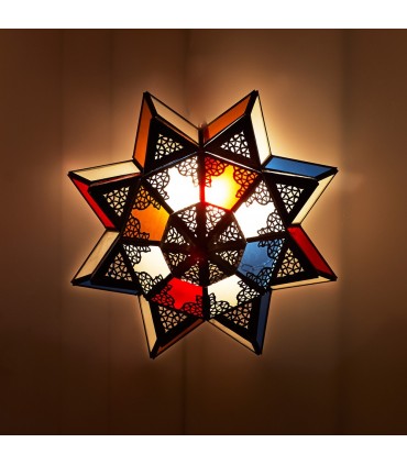 Ceiling Lamp Arabic - Multicolor Crystals - Draft Arab