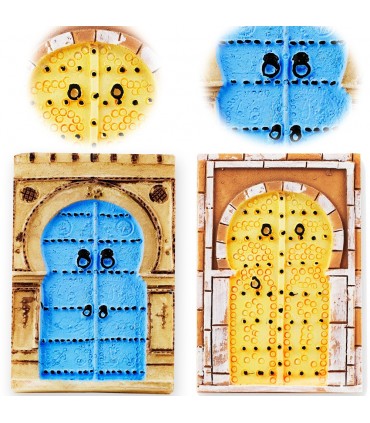 3 Miniatura Magnet Porta árabe-5 cm - Frigorífico Ideal