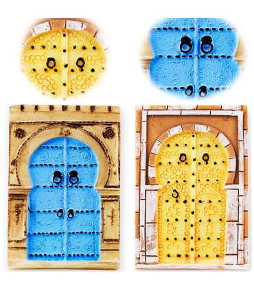Juego 3 Imán Miniatura Puertas Arabes- 5 cm - Ideal Nevera