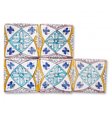 Andaluz Mini Tile - 10 cm - Vários projetos - Modelo 9