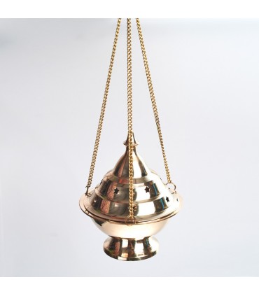 Botafumeiro grand - encensoir bronze - chaîne 30 cm