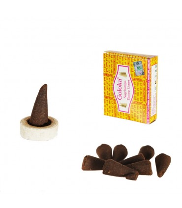 Zapfen Räucherstäbchen Goloka - 12 Einheiten - umfasst Base