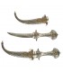 Tuareg-Kunsthandwerk - aufgezeichnet, Alpaca und Bronze Dagger - 22 cm