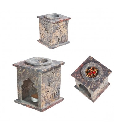 Mandala Essences Burner - Soapy Stone - 10 cm