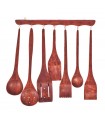 Juego Utensilios Cocina - Decorativo - Percha Exposición