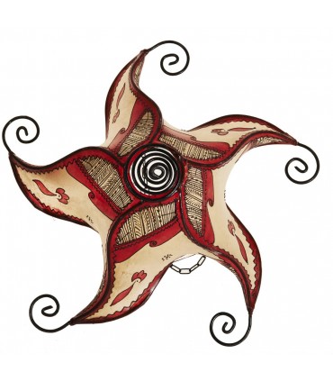 Ceiling Lamp Sol - Skin Forge - Painted in Henna - 45 cm