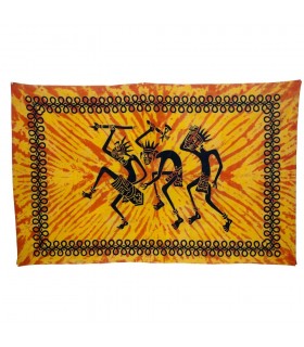 Inde-Cotton- tribales guerre-Artisan-210 x 140 cm