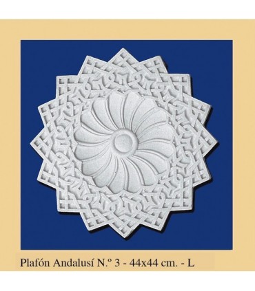 Andalusische Plafón - Putz - 44 x 44 cm