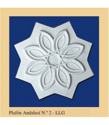 Plafón andaluso - intonaco - 25 x 25 cm