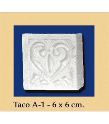 Wad Al-Andalus - gesso - 6 x 6 cm