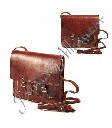 Documents Porte-documents en cuir - 4 compartiments - 28 cm