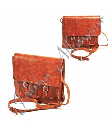 Documents Porte-documents en cuir - 4 compartiments - 28 cm