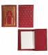 Cuir Doublure de Livre ou - Rouge et Or - 25 cm