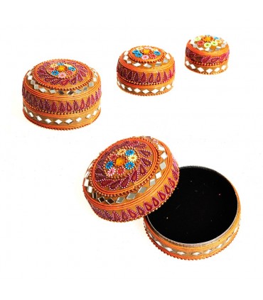 Spiel 3 Boxen helle glitter Floral-Velvet - Farben