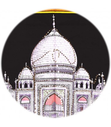 Tecido Algodão Taj Mahal India-Mesquita-Crafts-177 x 115cm.
