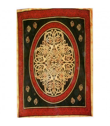 Inde Coton Tissu-Géométrique de la Croix-Artisan-140 x 210 cm