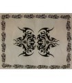 Tessuto cotone-India - tatuaggio celtico-Quesería - 210 x 240 cm