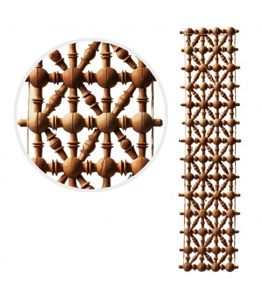 Celosia- Madera-Diseño- Árabe- 49 cm x 10 cm