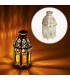 Lantern aged-white-octagonal-glass-Trasnparente - 19 cm