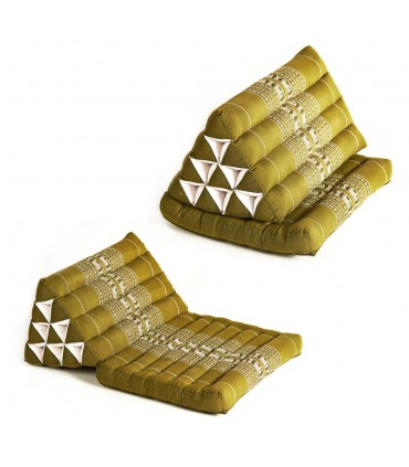 Thai triangulaire avec banquette-lit ou dos - plusieurs pad options et couleurs - salons de thé parfaite