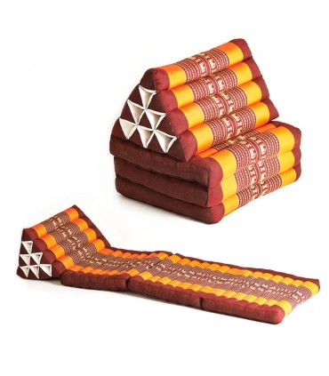 Triangular Thai with daybed or back - several pad options and colors - perfect tea shops