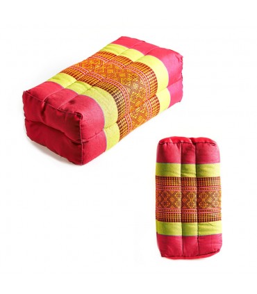 Coussin rectangulaire thaï - Borados ethniques - inclut le remplissage - 34 cm