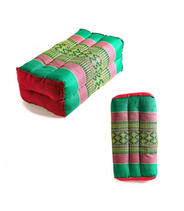 Coussin rectangulaire thaï - Borados ethniques - inclut le remplissage - 34 cm