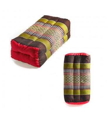 Coussin rectangulaire thaï - Borados ethniques - inclut le remplissage - 34 cm