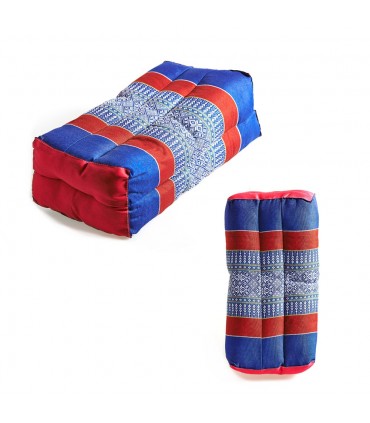 Coussin rectangulaire thaï - Borados ethniques - inclut le remplissage - 34 cm