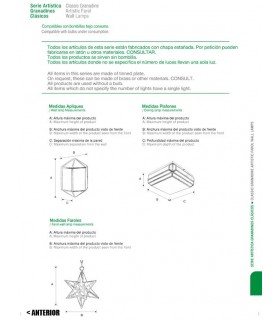 Antico modello soffitto Cádiar - granatina serie andaluso - varie finiture
