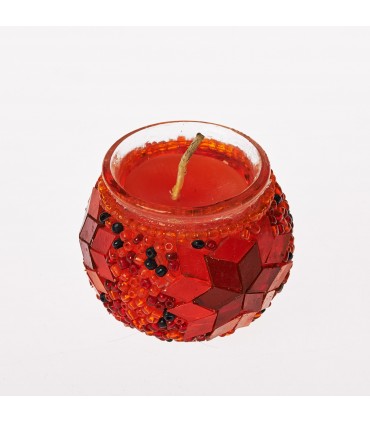 Bougie turque Mini - Verre de Murano - Mosaïque