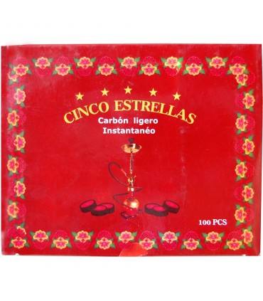 Carbono litúrgico cinco estrelas - incenso grão ou cachimbo de água