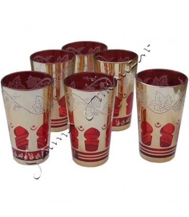 6 Tea Glasses Green AT Model 2 - Several Colors