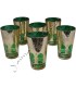 Juego 6 Vasos - Ventana Arabe - Varios Colores