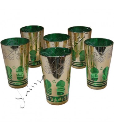 Juego 6 Vasos De Té AT Modelo 2 - Varios Colores
